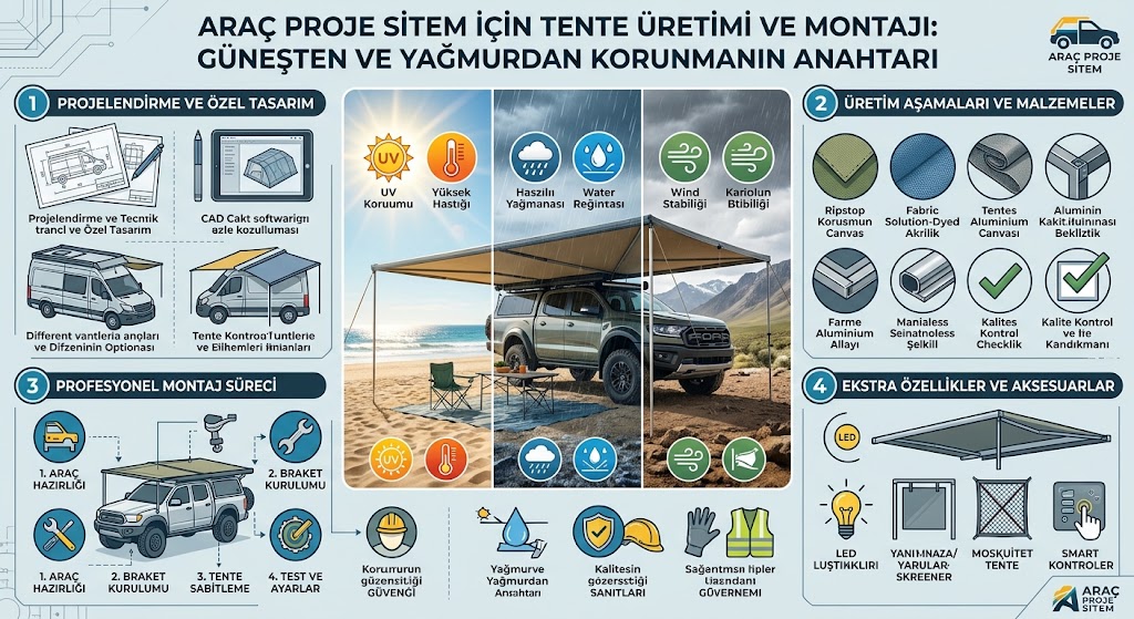 Tente Üretimi ve Montajı: Güneşten ve Yağmurdan Korunmanın Anahtarı